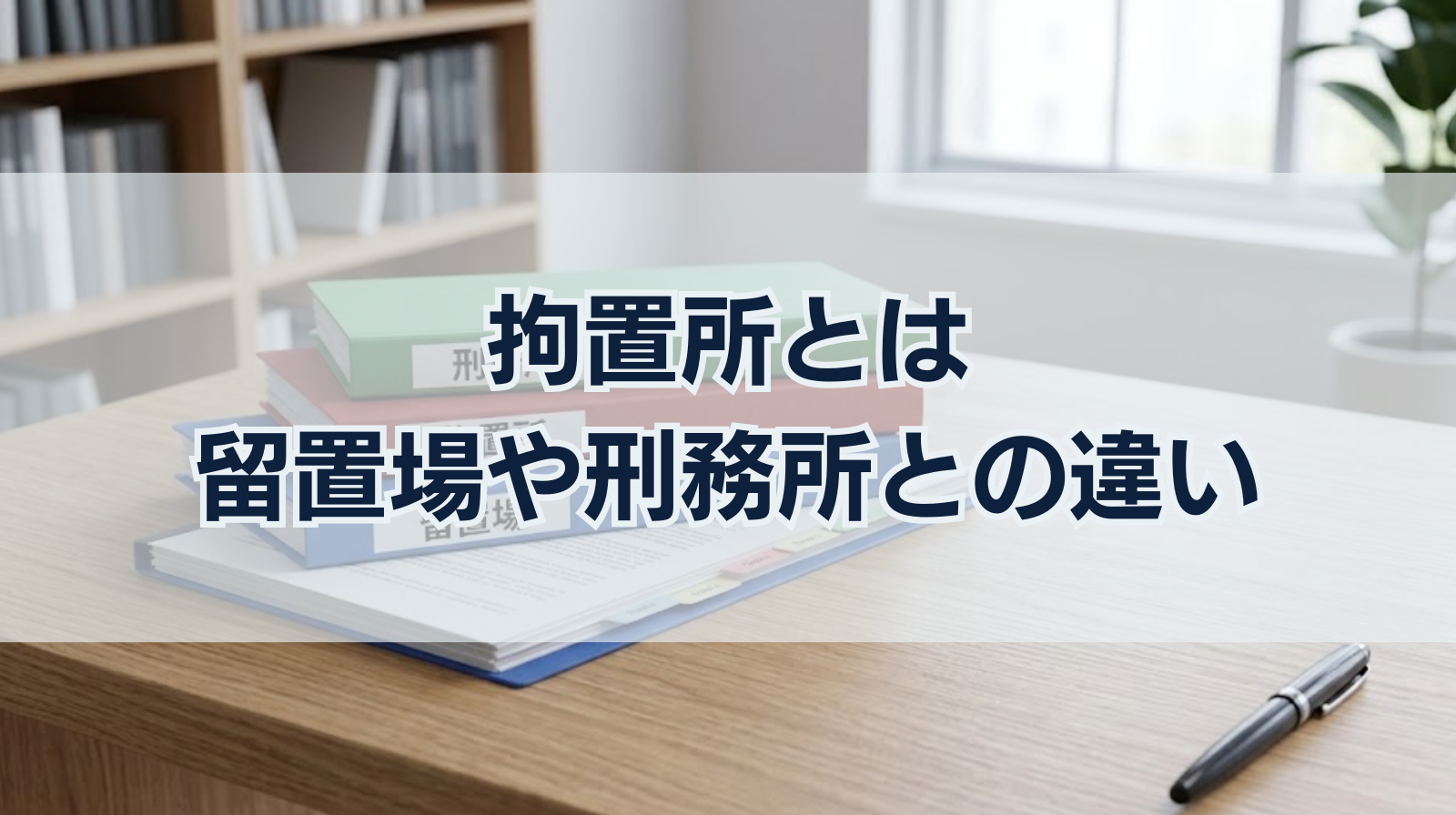 拘置所とは｜留置場や刑務所との違いと拘置所の生活の実態