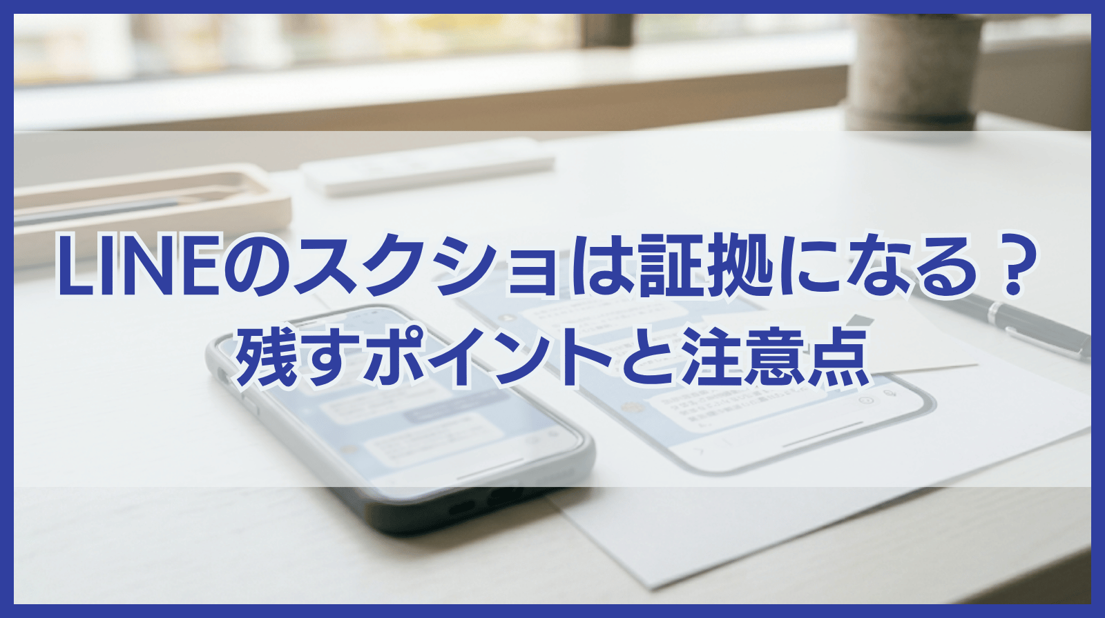 LINEのスクショに証拠能力はある？証拠に残すポイントと注意点