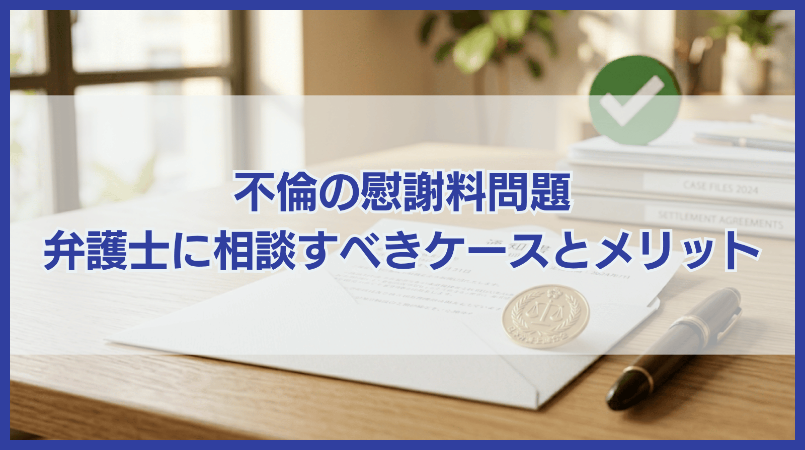 不倫した側が弁護士に相談した方がよい6つのケースと5つのメリット