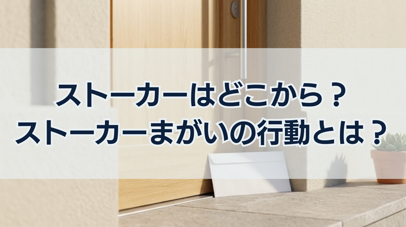 ストーカーはどこから？ストーカーまがいの行動とは？