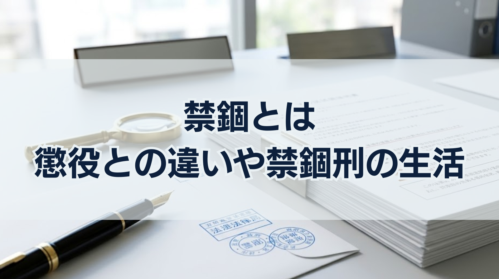 禁錮とは｜懲役との違いや禁錮刑の生活をわかりやすく解説