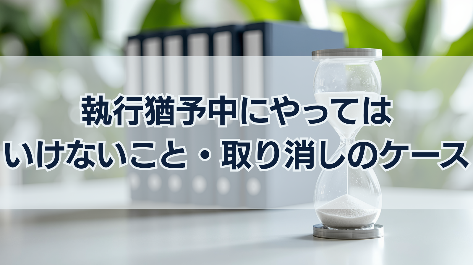 執行猶予中にやってはいけないこと｜執行猶予が取り消しになるケース