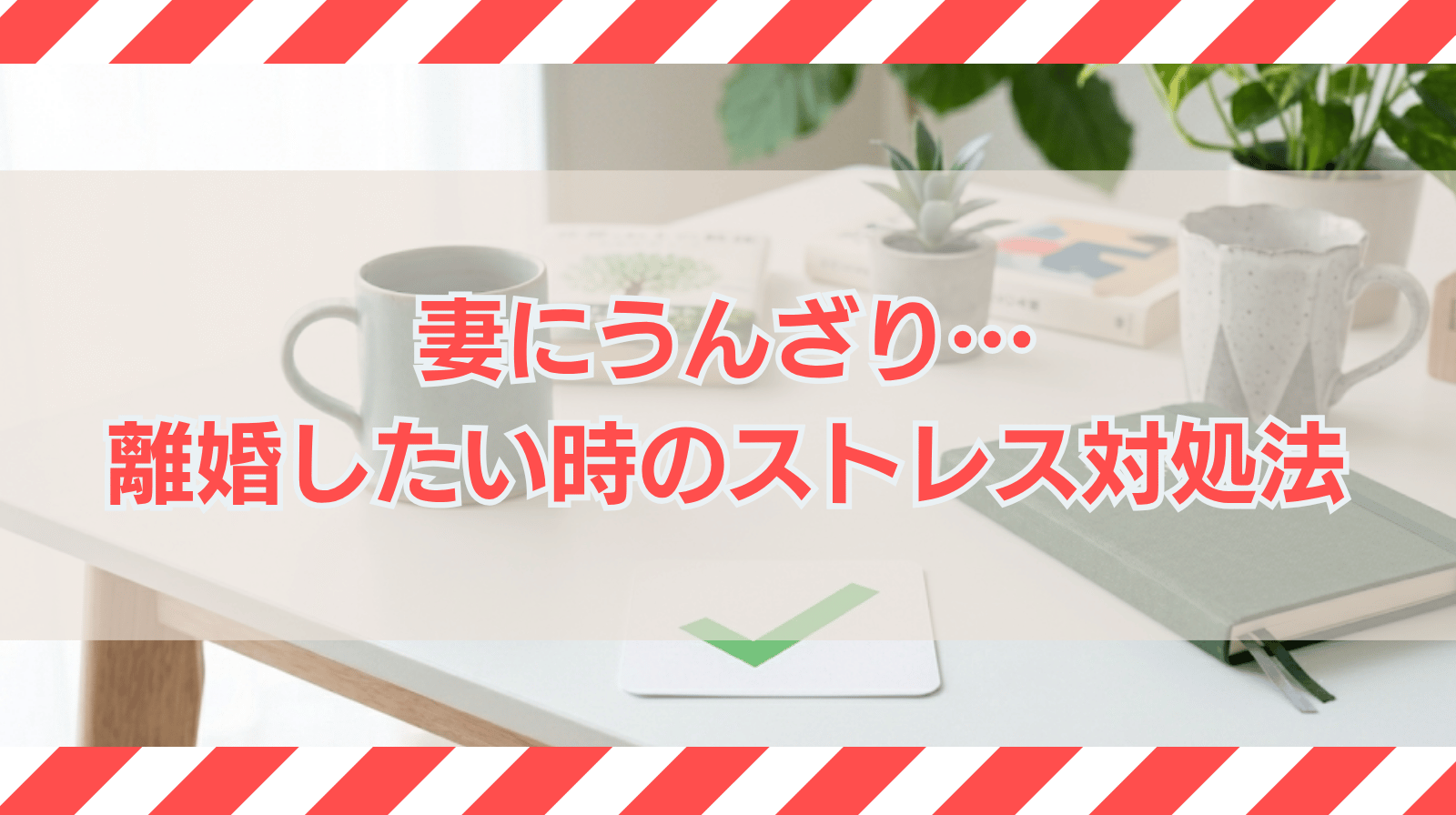 妻にうんざりした。離婚したい時のストレス対処法