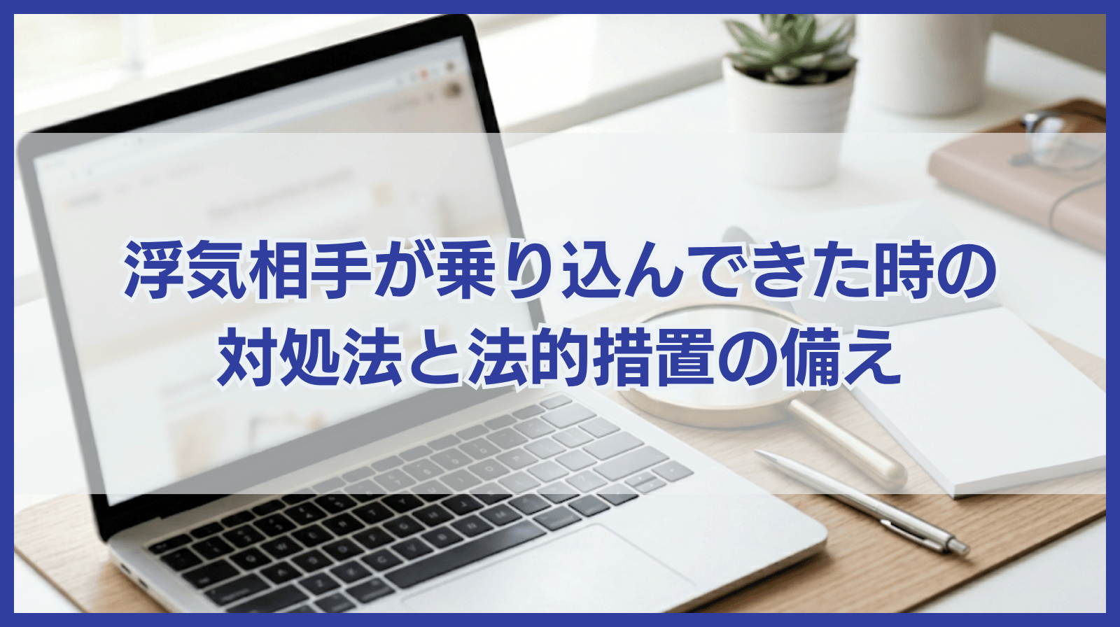 浮気相手が乗り込んできた際の対処法と法的措置に備えてとるべき行動