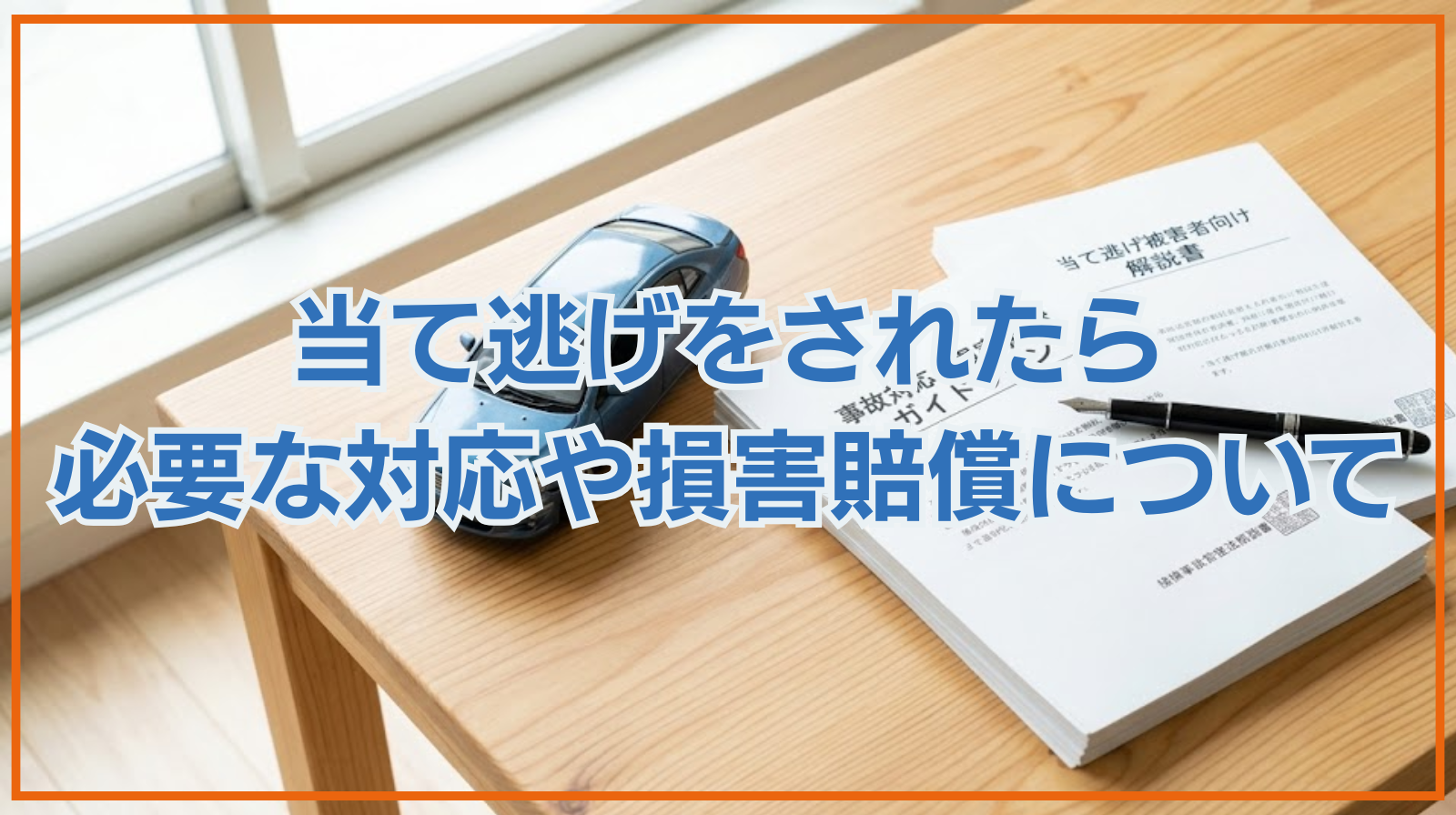 当て逃げをされたら｜必要な対応や損害賠償について弁護士が解説