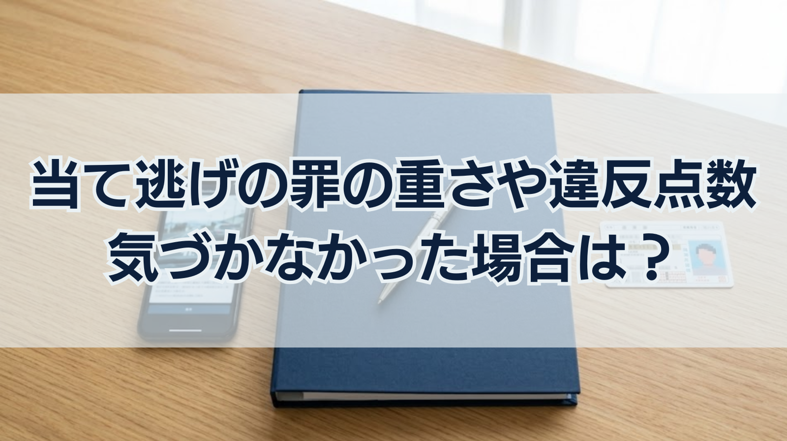当て逃げの罪の重さや違反点数は？気づかなかった場合でも罪になる？