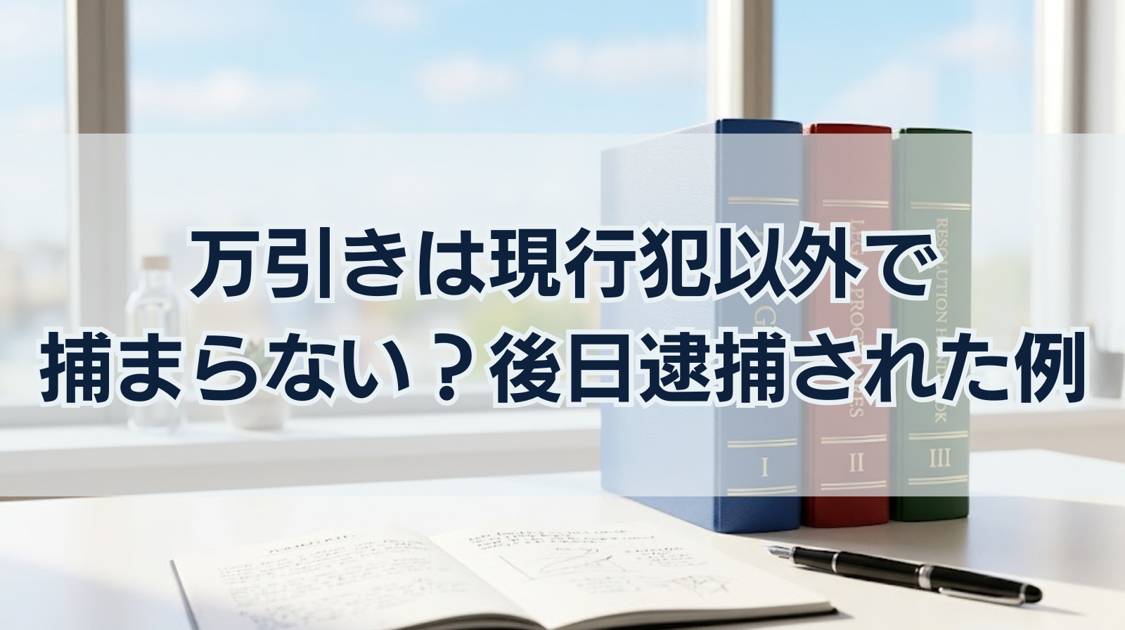 万引きは現行犯以外で捕まらない？万引きが後日逮捕された例と対処法