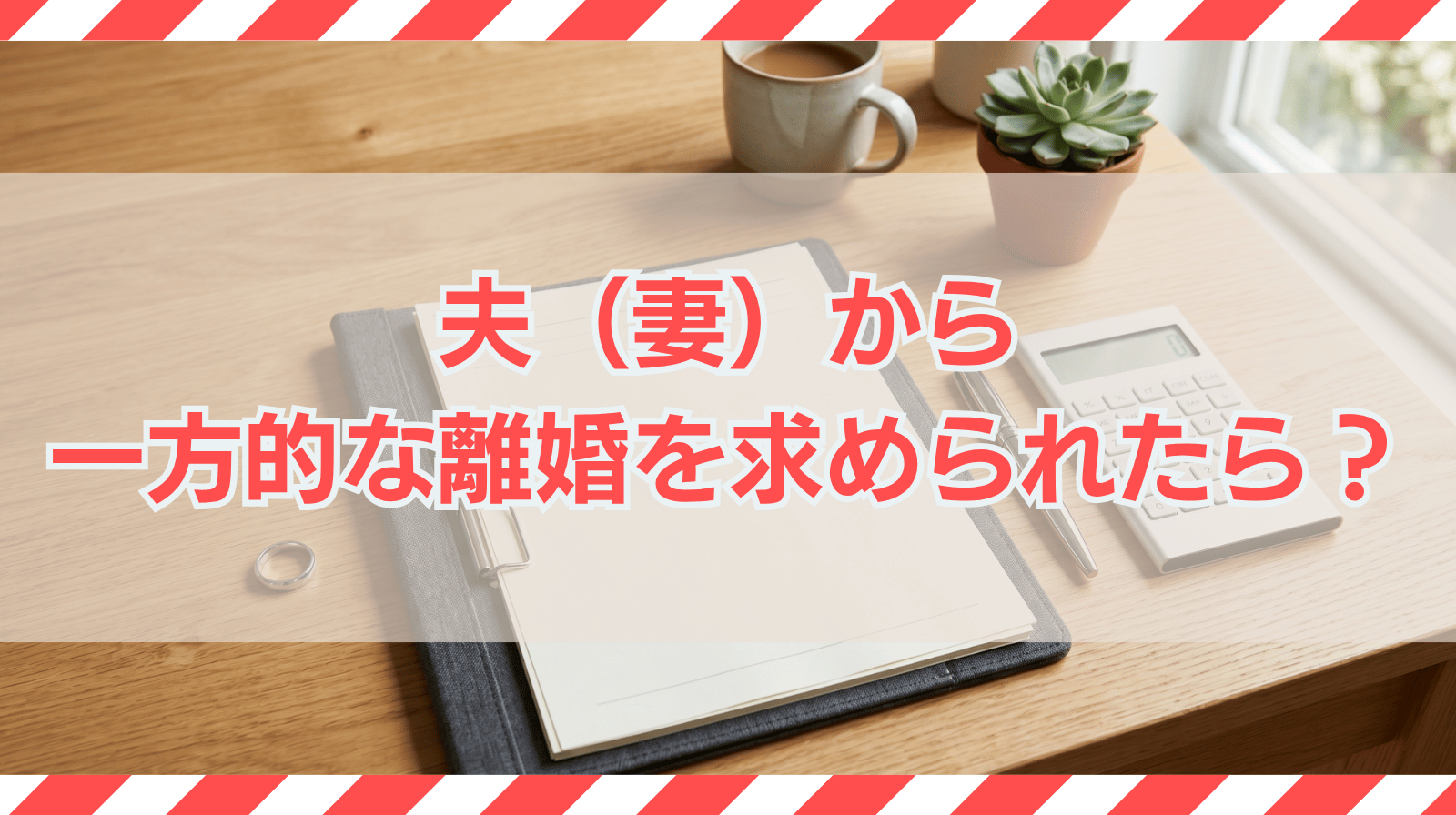夫（妻）から一方的な離婚を求められたら？慰謝料の相場や対処法