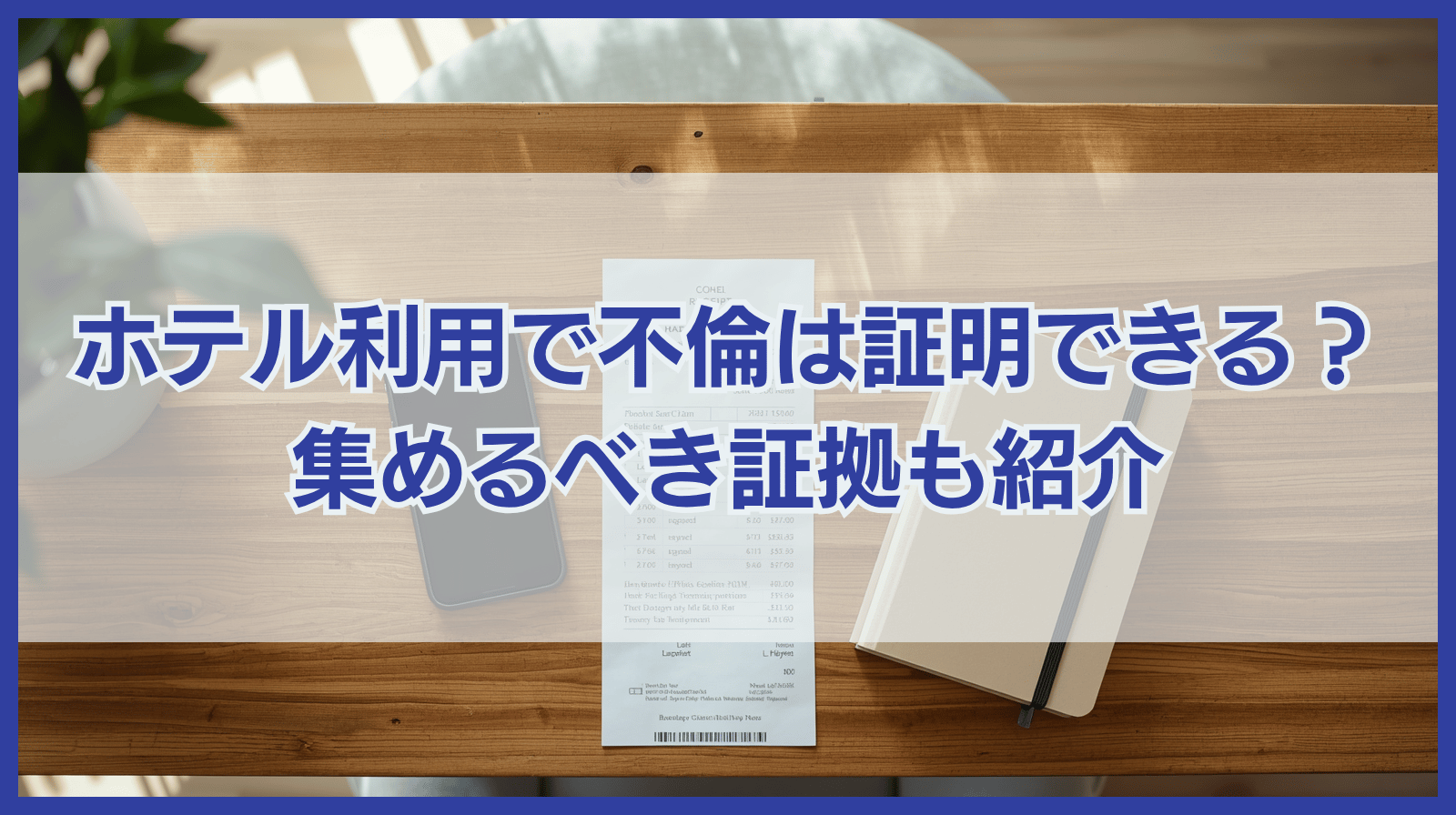 ホテルを利用した事実で不倫を証明できる？収集すべき証拠も紹介