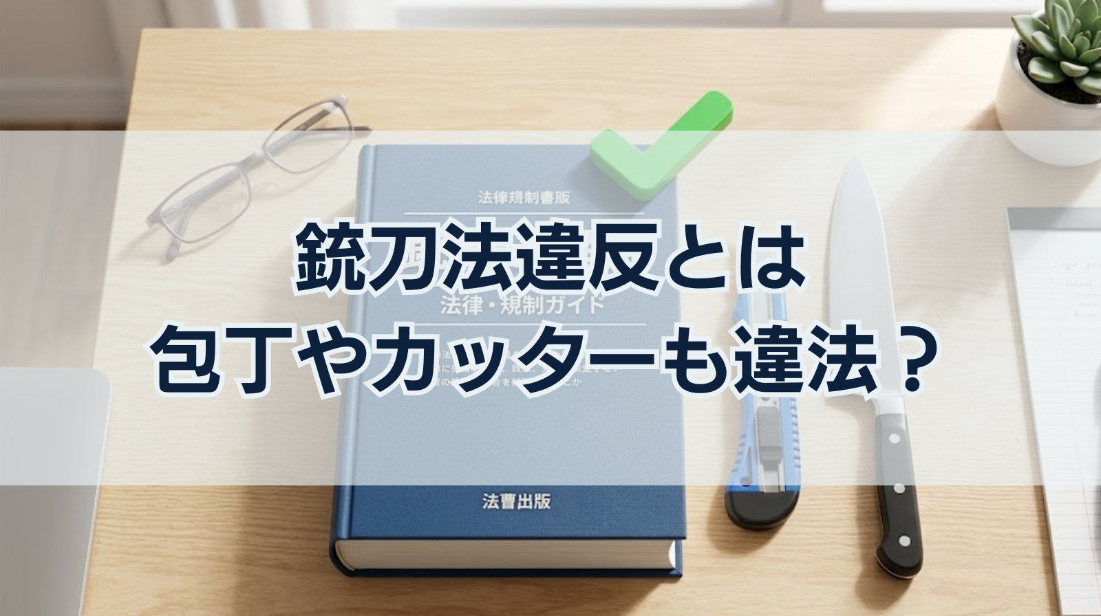 銃刀法違反とは｜包丁やカッターも違法？所持できる正当な理由は？