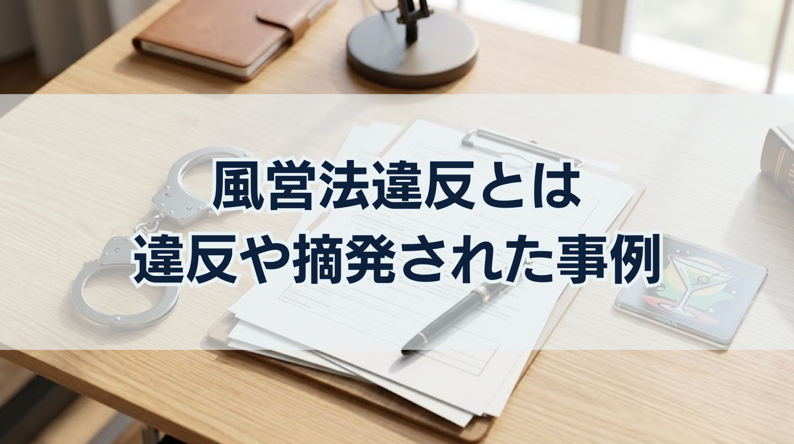 風営法違反とは｜違反や摘発された事例・キャストや客も処罰される？