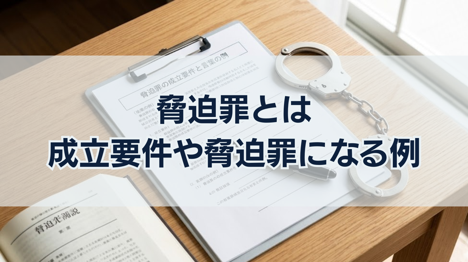脅迫罪とは｜成立要件や脅迫罪になる言葉の例