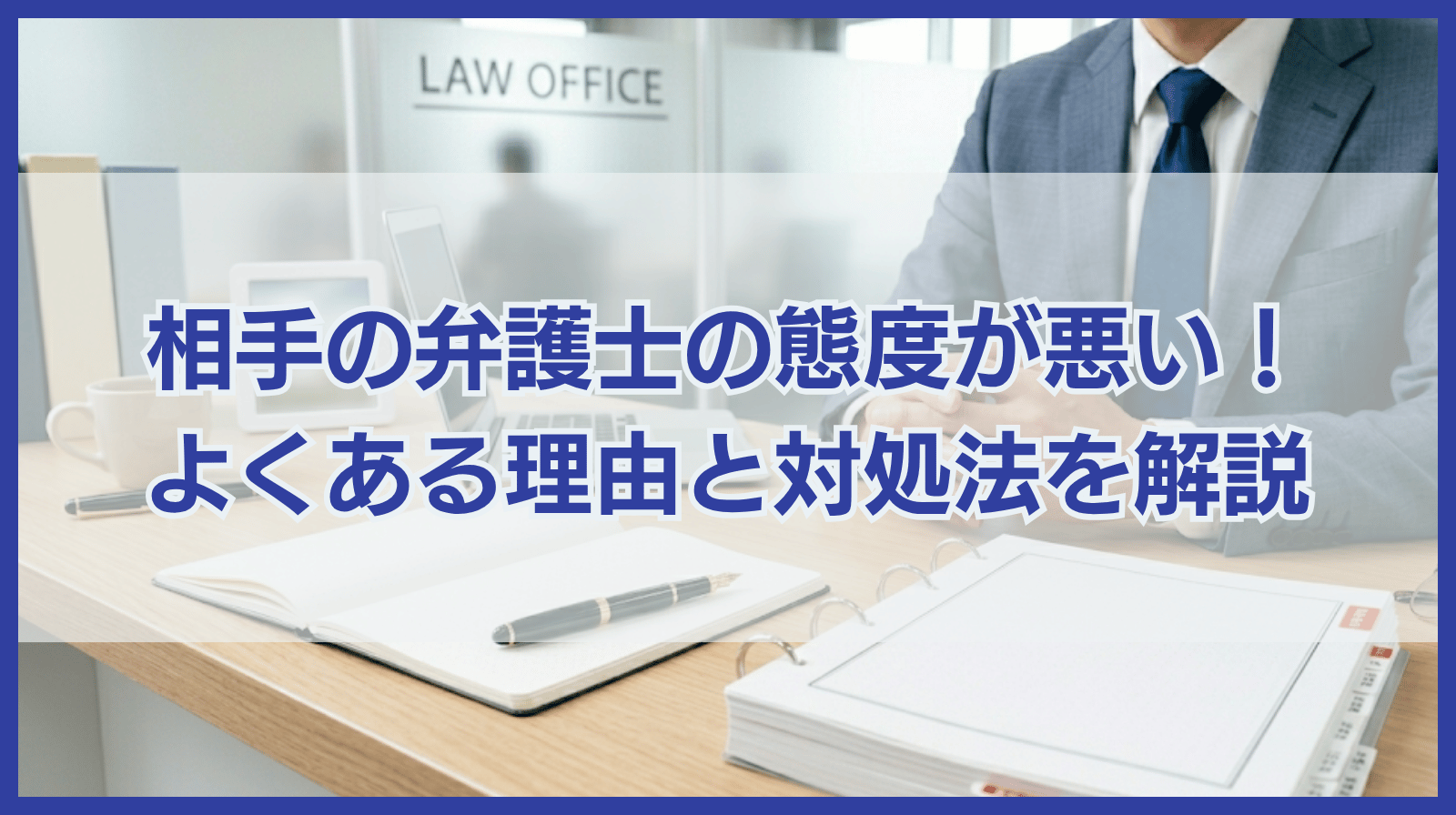 相手の弁護士の態度が悪いのはよくあること？理由や対処法を解説