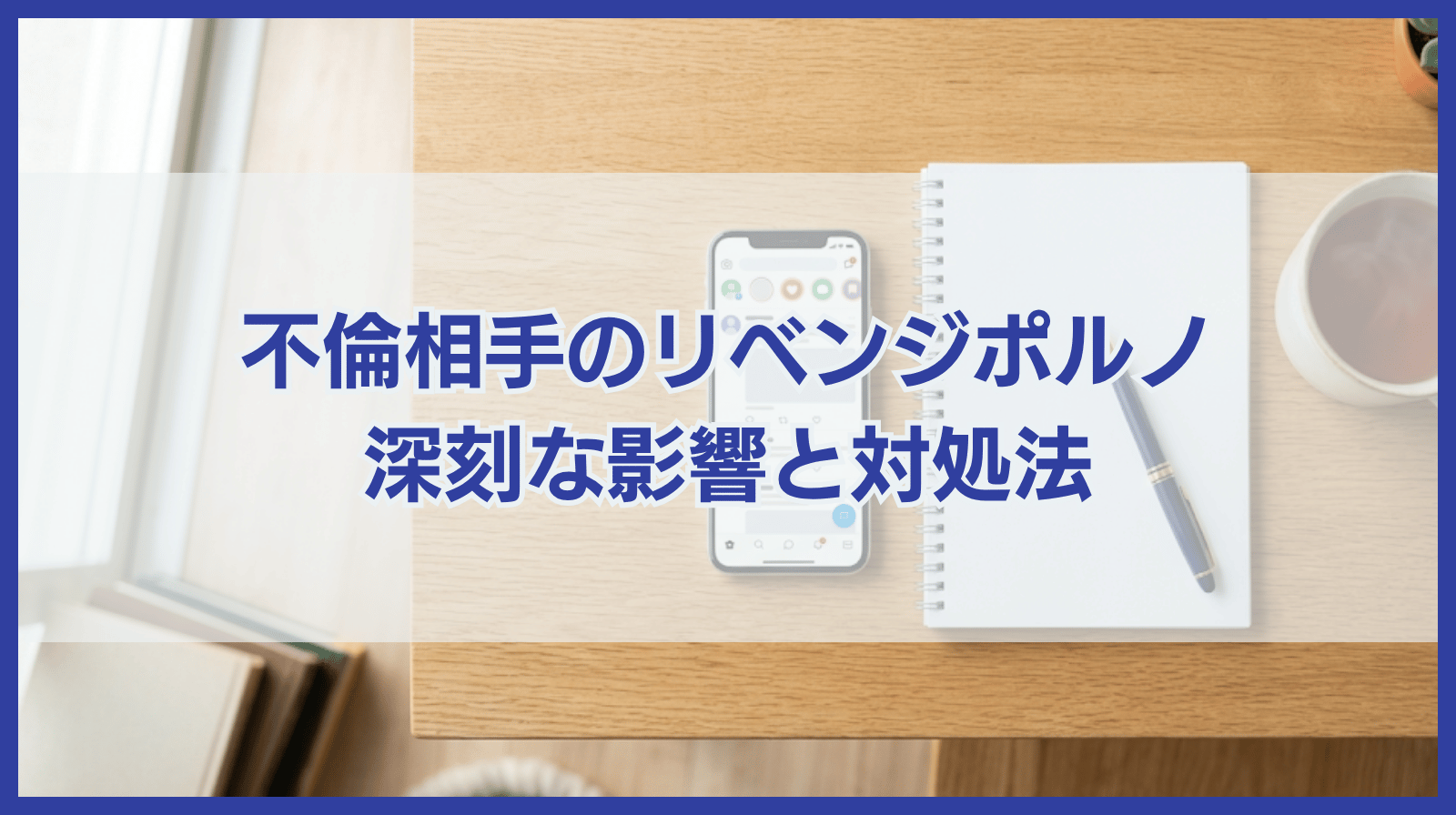 不倫相手からのリベンジポルノが招く深刻な影響と対処法を解説