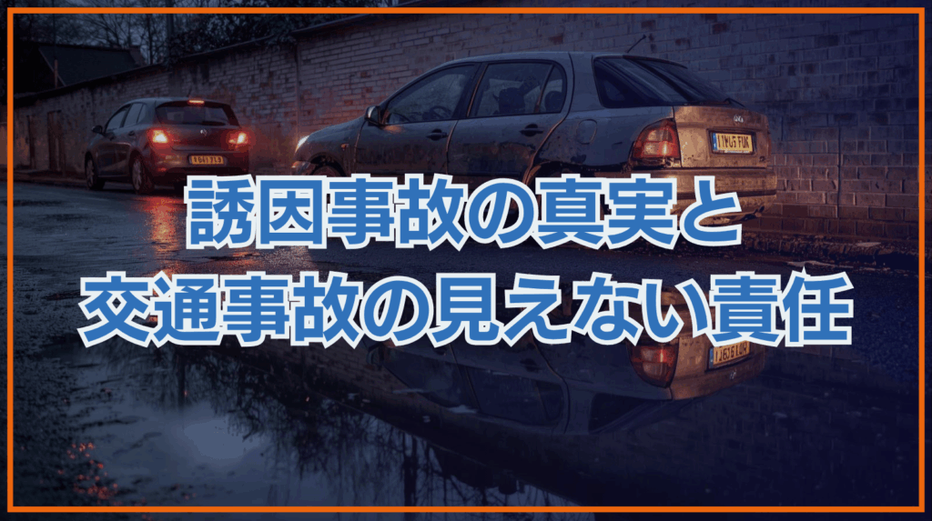 誘因事故の真実について現役弁護士が解説！交通事故の見えない責任について