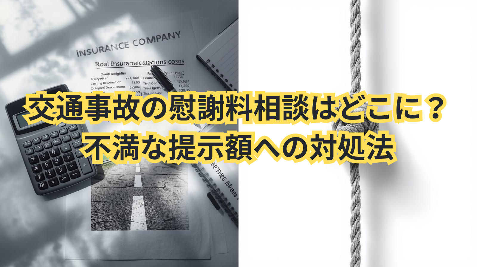 交通事故の慰謝料相談はどこにする？提示額に納得できない時の対処法