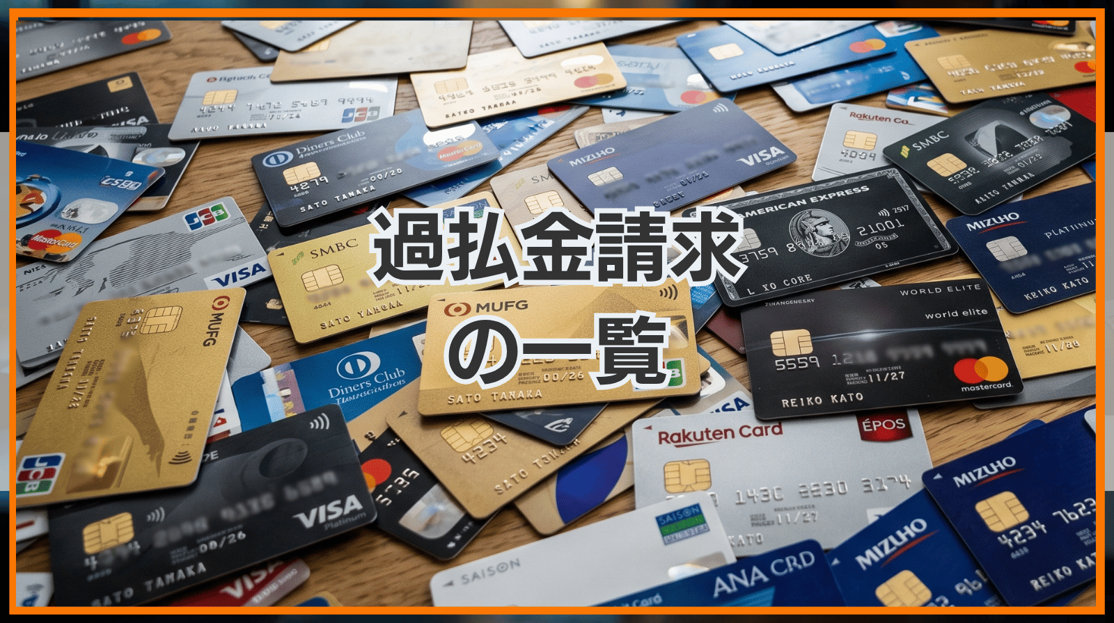 過払金請求の一覧