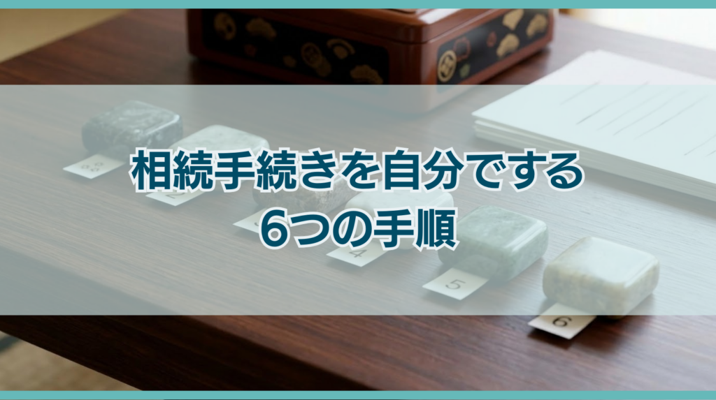相続手続きを自分で進めるための6つのステップを解説