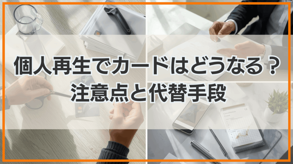 個人再生をするとクレジットカードはどうなる？注意点や代替手段も解説