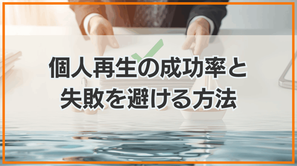 個人再生の成功率は？失敗する理由と成功率を上げる方法も詳しく解説