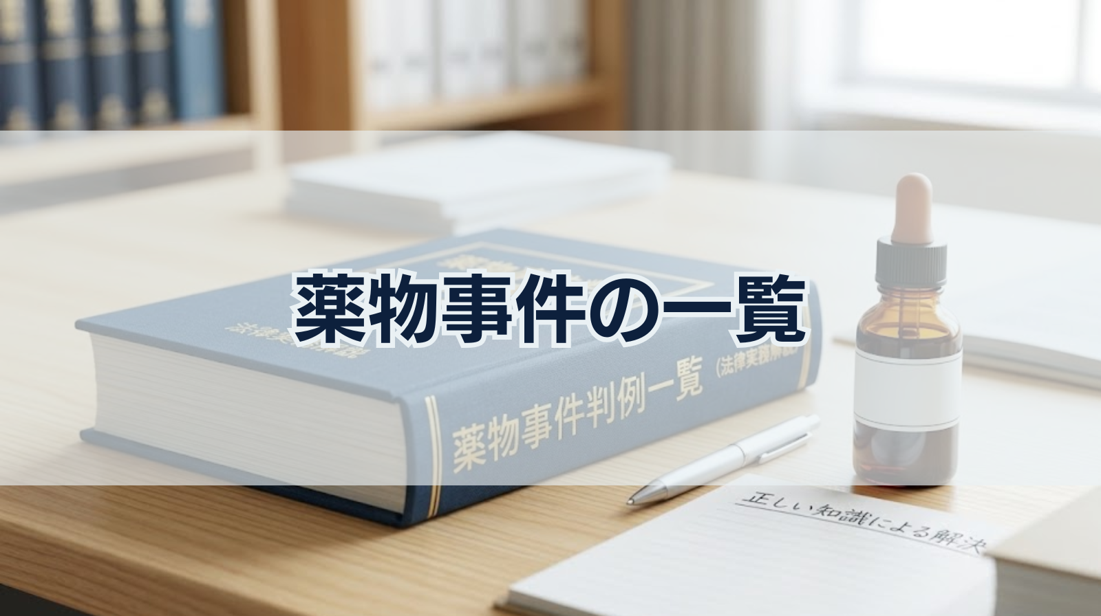 薬物事件の一覧