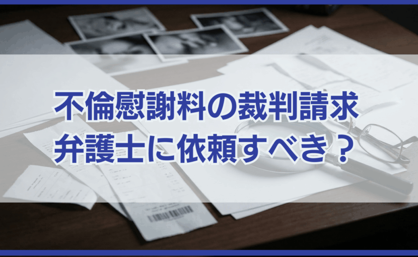 不倫慰謝料を裁判で請求するなら弁護士に依頼した方がいい？