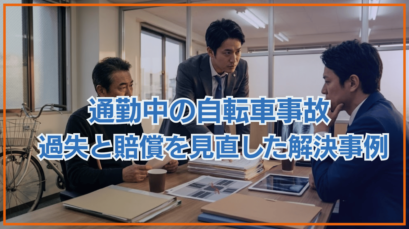 通勤中の自転車事故で全治まで約1年2か月。「提示された過失も金額も納得できない」――粘り強い交渉で過失割合と賠償を見直した解決事例