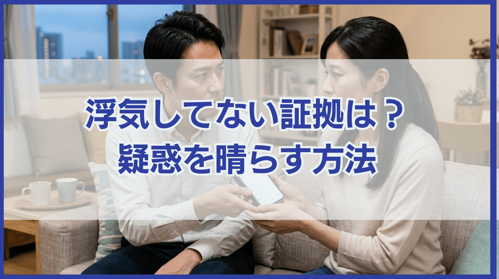 浮気をしていないことの証拠はある？疑惑を晴らすためにできること