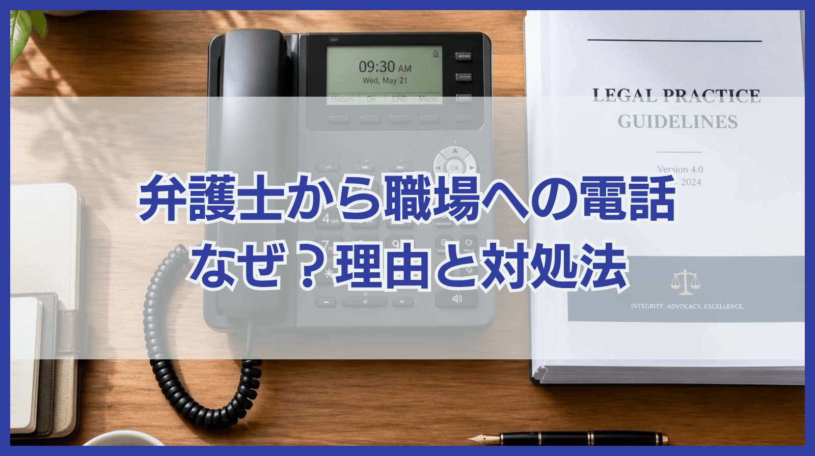 弁護士から職場に電話がかかってくる理由と対処法を徹底解説