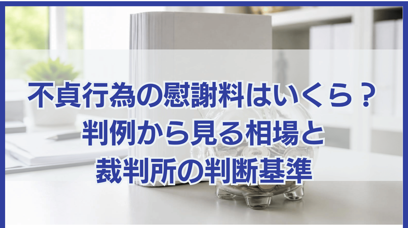 不貞行為の慰謝料はいくら？判例から見る相場と裁判所の判断基準を弁護士が解説