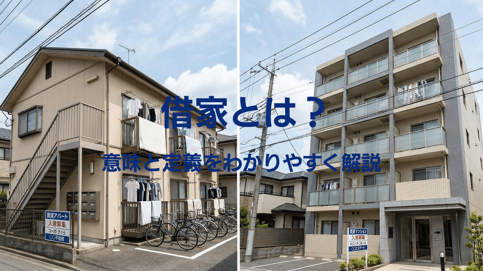 借家とは？意味と定義をわかりやすく解説