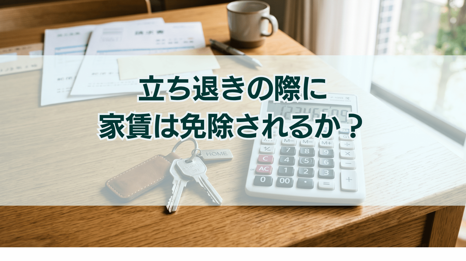 立ち退きの際に家賃は免除されるか？可能なケースを解説