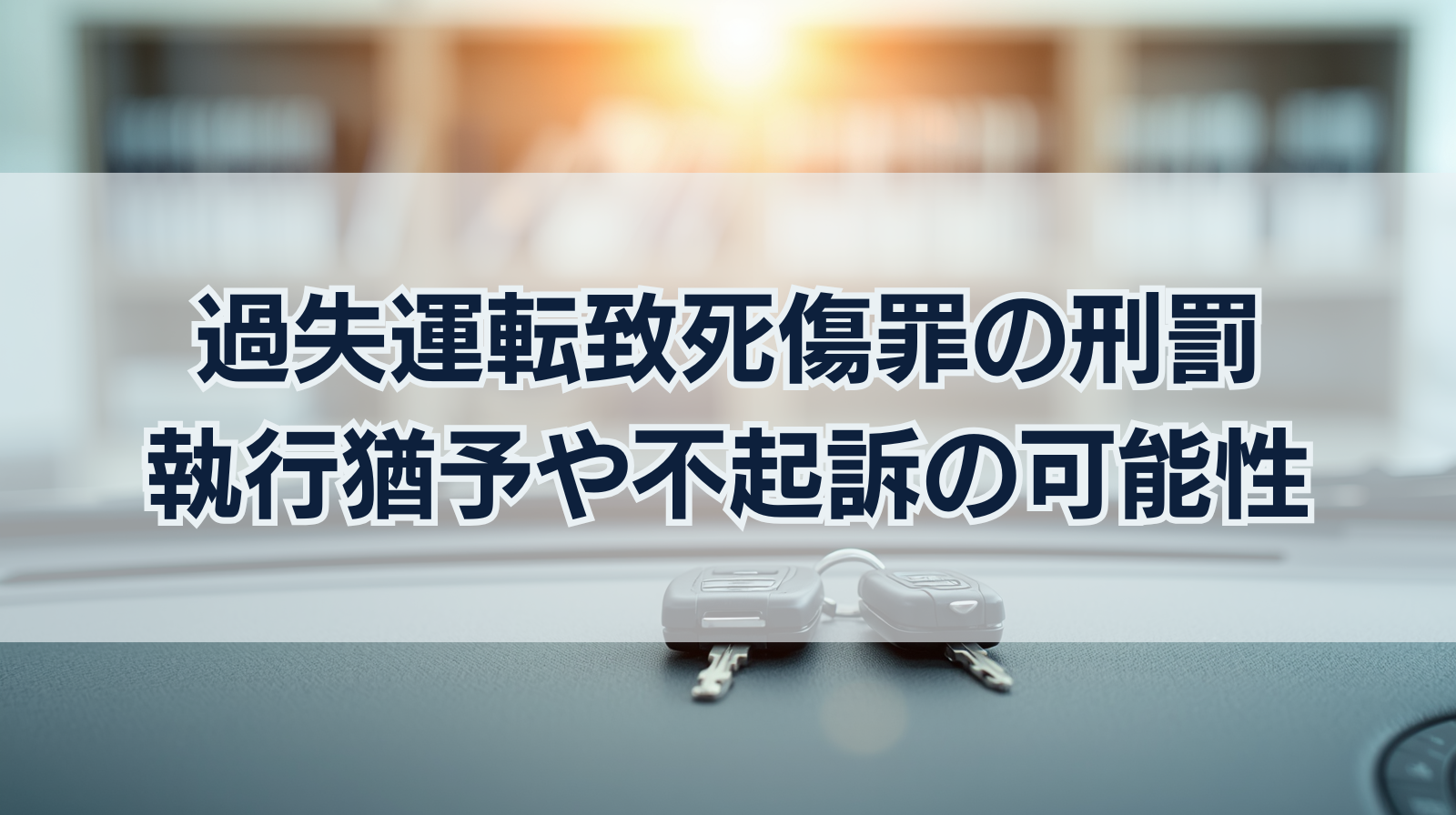 過失運転致死傷罪の刑罰とは？実刑になるケース・執行猶予や不起訴の可能性を解説