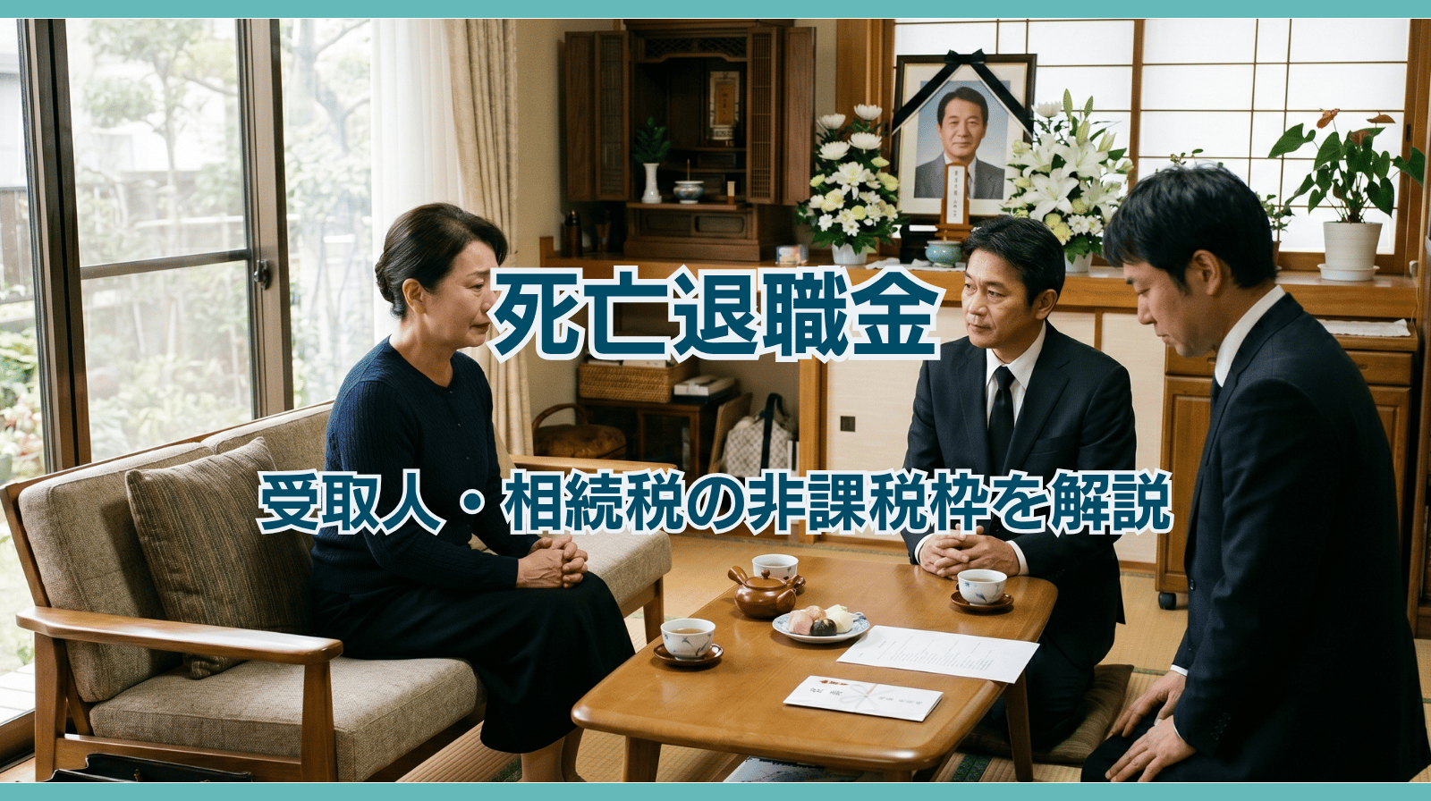 死亡退職金の受取人は誰？相続税の非課税枠と計算方法を解説