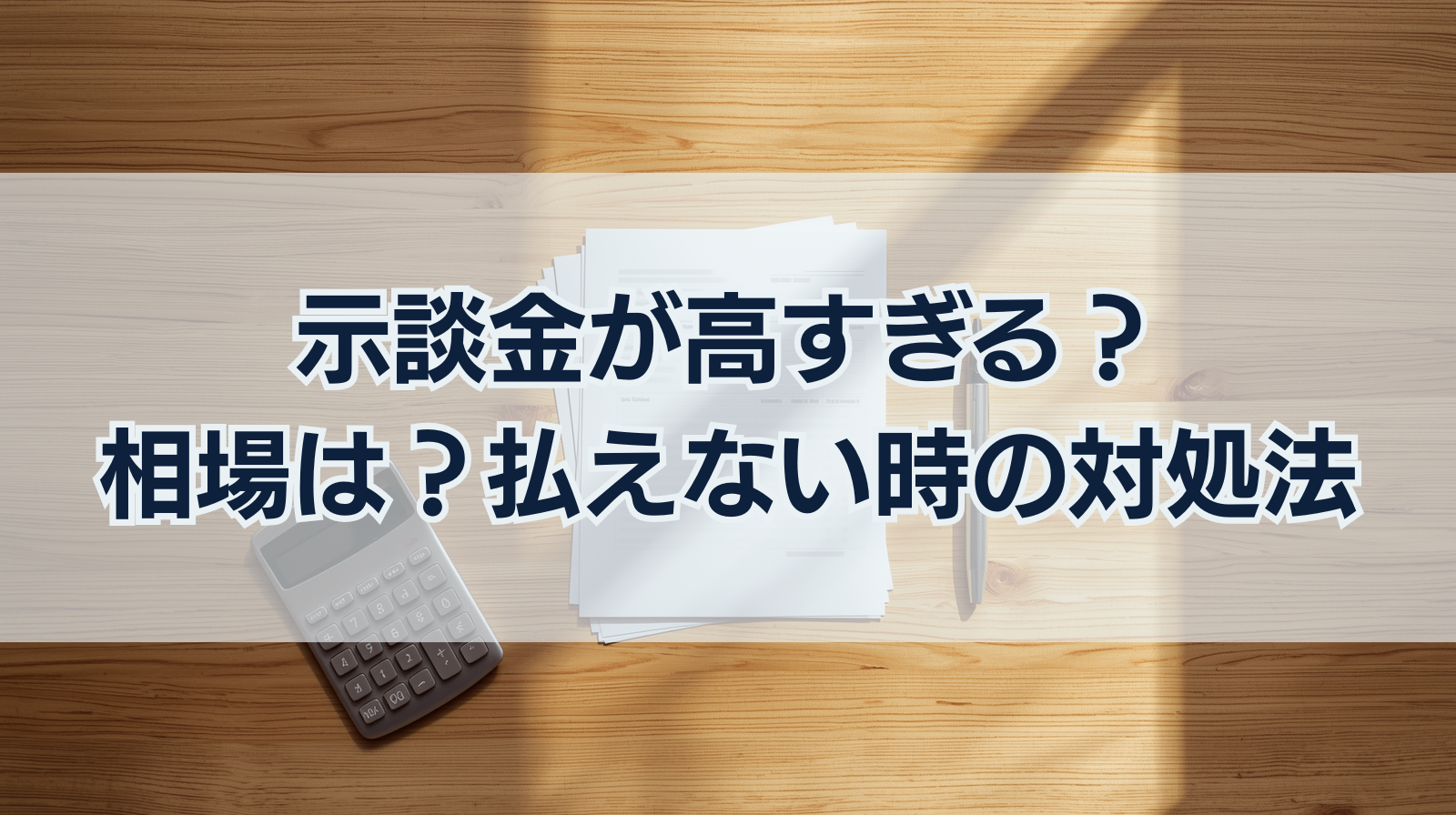 示談金が高すぎる？相場は？払えない時の減額交渉と対処法