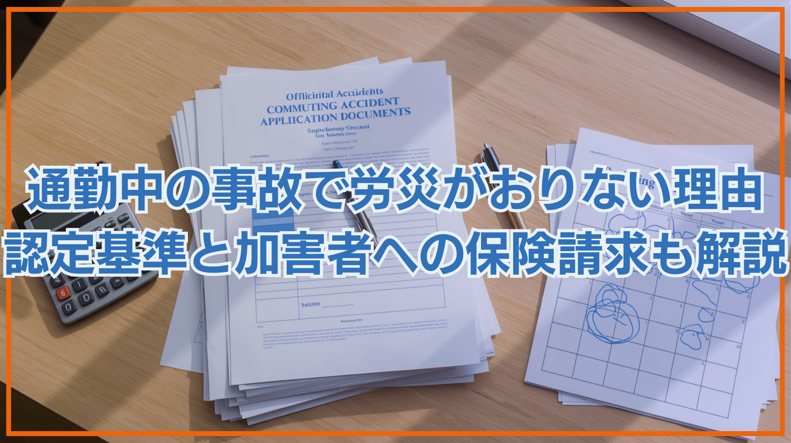通勤中の事故で労災がおりない理由と認定基準｜加害者への保険請求も解説