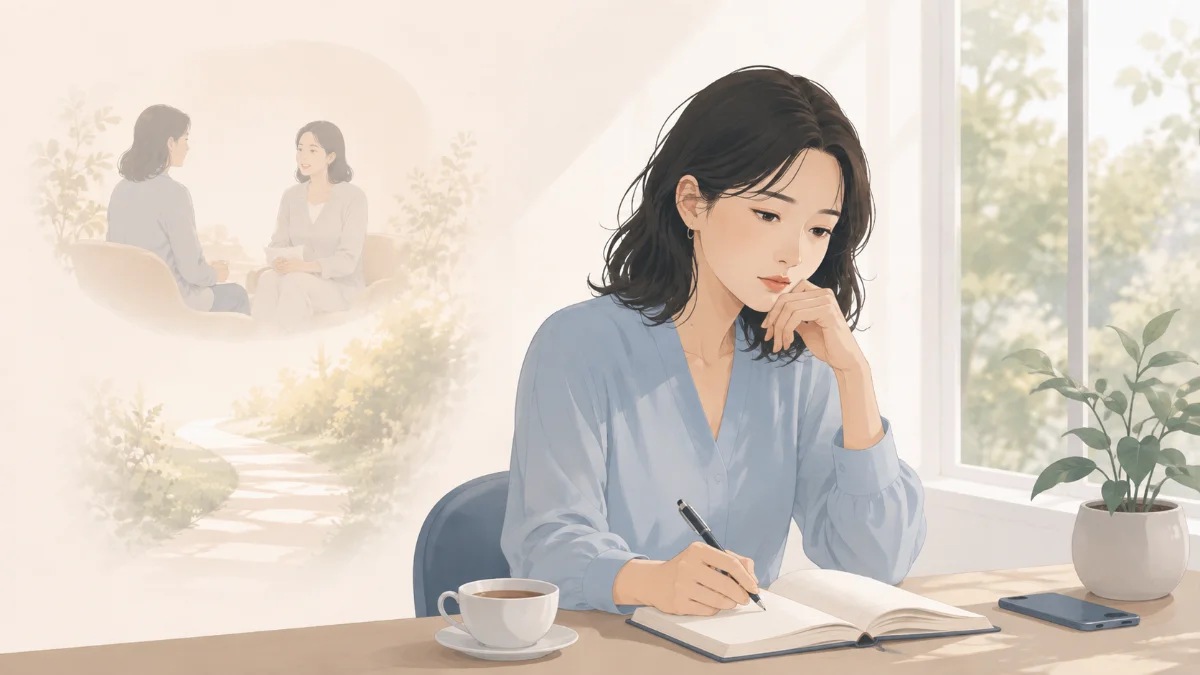 既婚者との関係に悩む姿