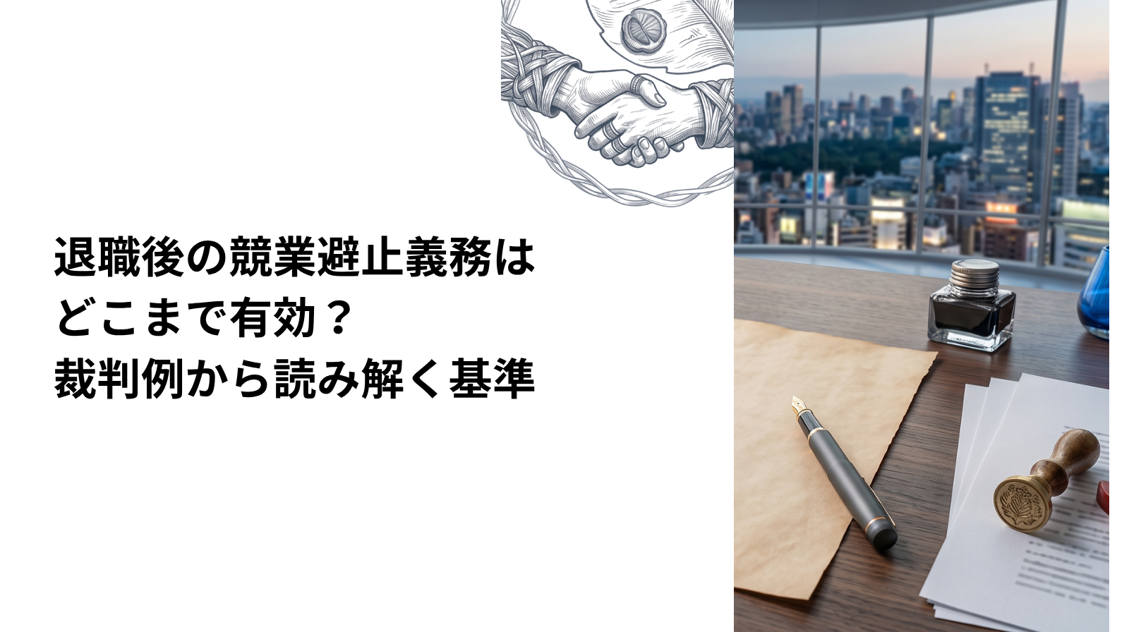 【企業向け】退職後の競業避止義務はどこまで有効？裁判例から読み解く基準
