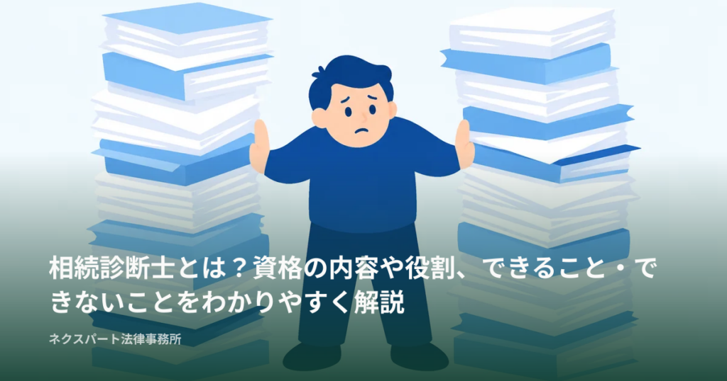 相続診断士とは？資格の内容や役割、できること・できないことをわかりやすく解説