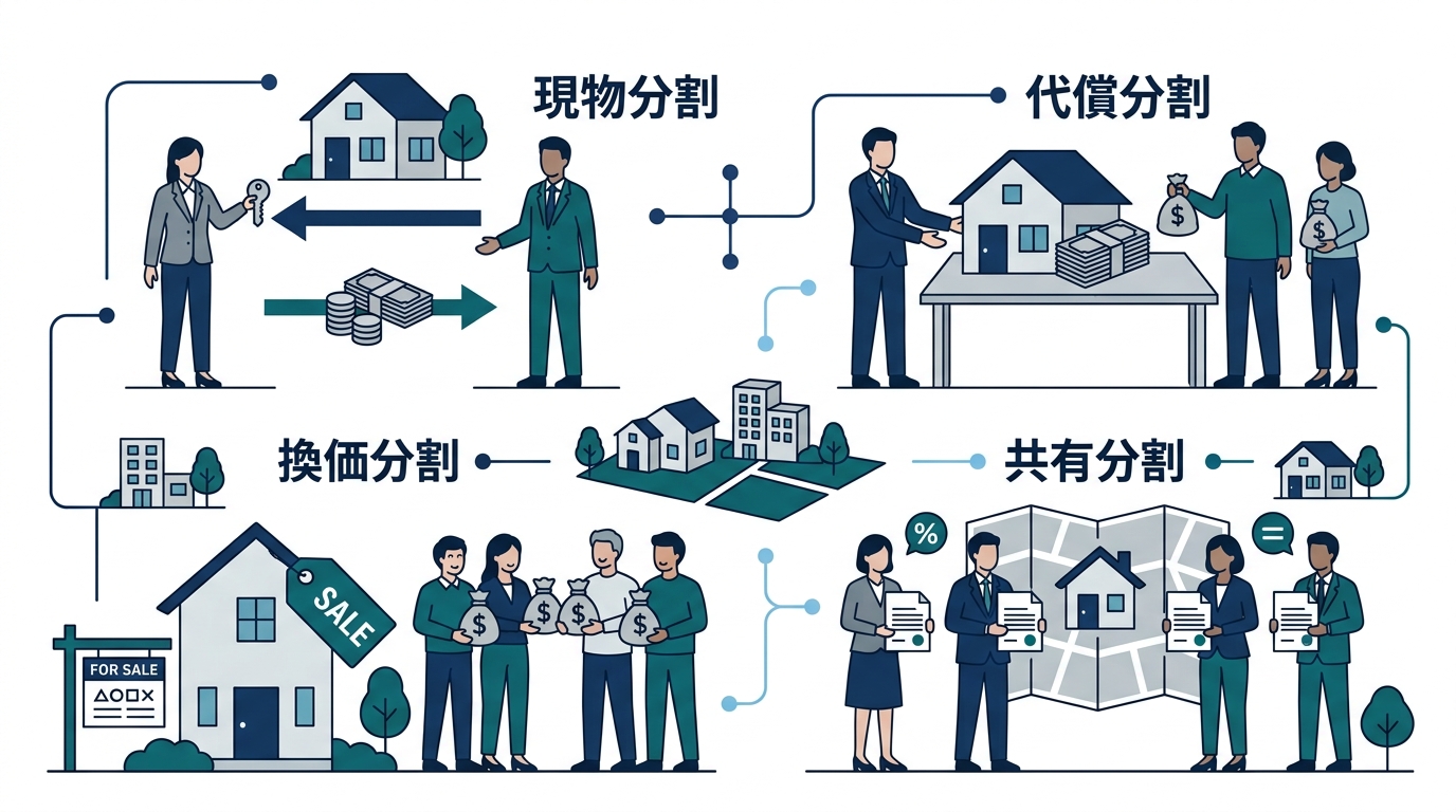 不動産を相続する際の4つの分割方法と活用の選択肢