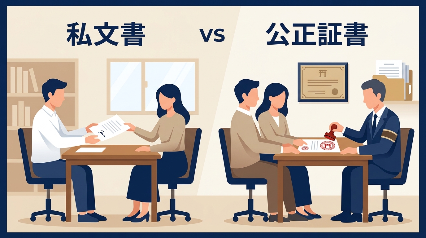 離婚協議書と公正証書の違いと効力