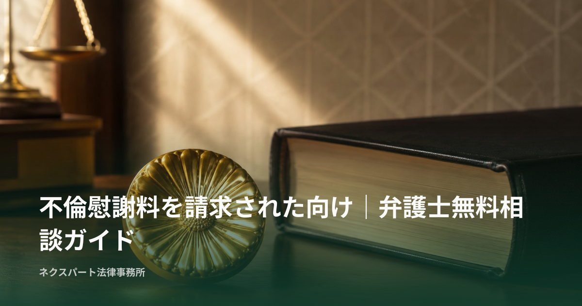 不倫慰謝料を請求された向け｜弁護士無料相談ガイド