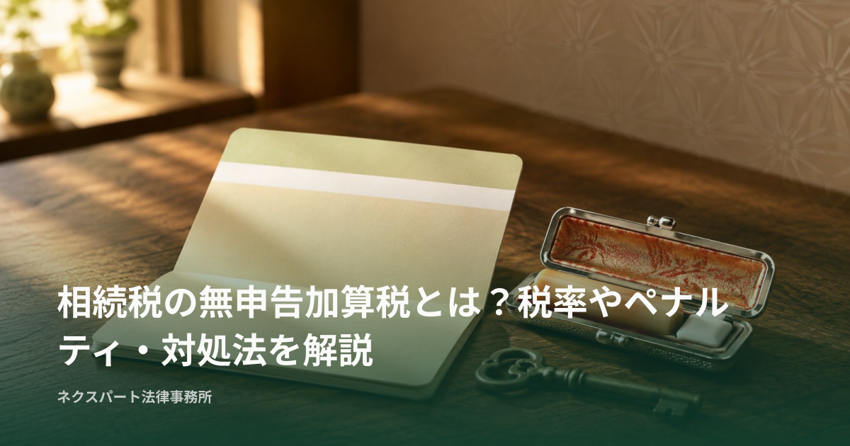 相続税の無申告加算税とは？税率やペナルティ・対処法を解説