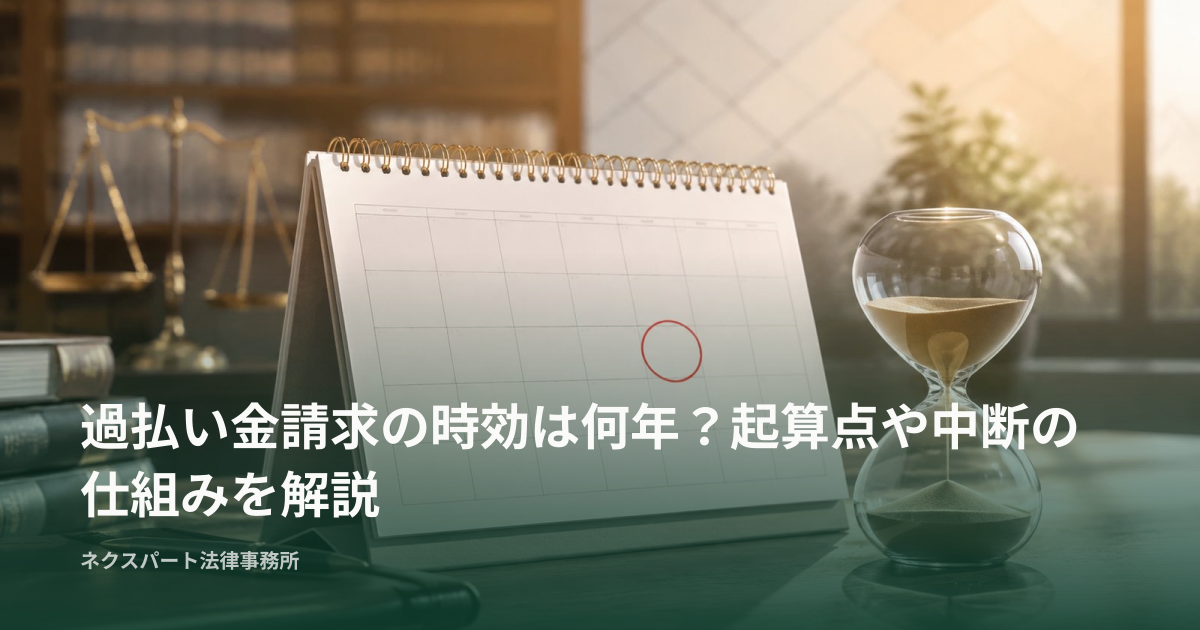 過払い金請求の時効は何年？起算点や中断の仕組みを解説