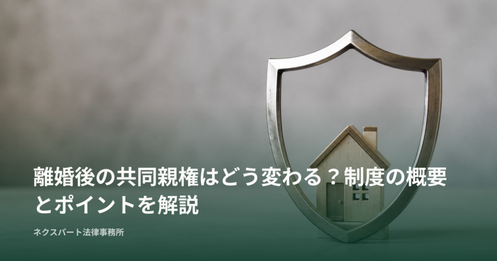 離婚後の共同親権はどう変わる？制度の概要とポイントを解説