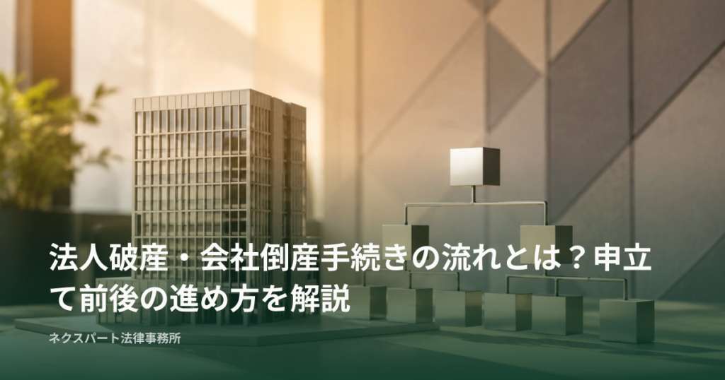 法人破産・会社倒産手続きの流れとは？申立て前後の進め方を解説