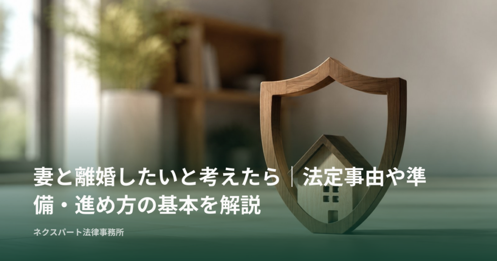 妻と離婚したいと考えたら｜法定事由や準備・進め方の基本を解説