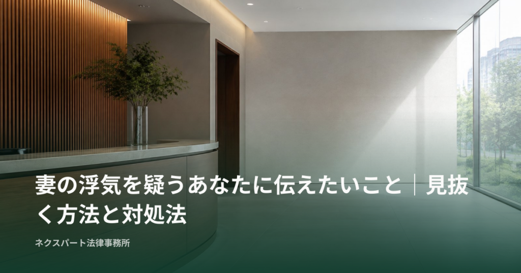 妻の浮気を疑うあなたに伝えたいこと｜見抜く方法と対処法