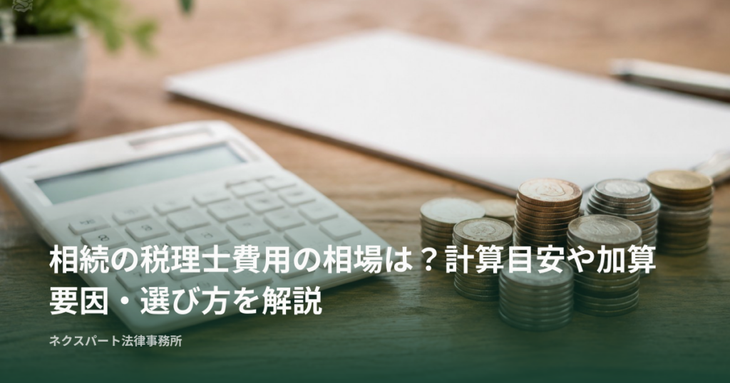 相続の税理士費用の相場は？計算目安や加算要因・選び方を解説