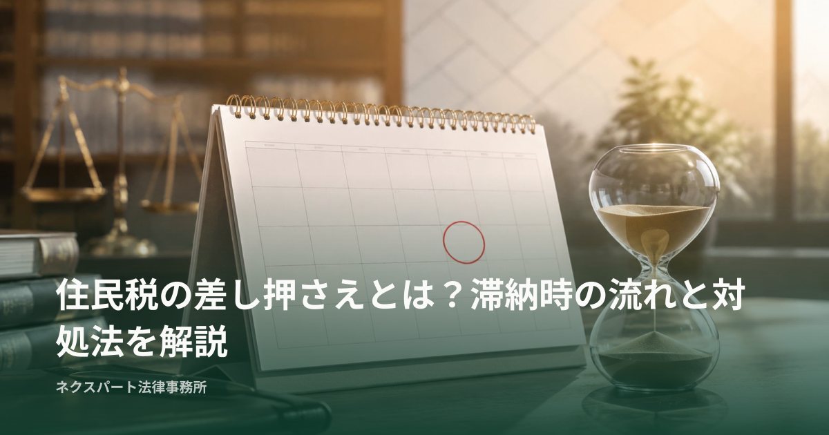 住民税の差し押さえとは？滞納時の流れと対処法を解説